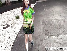 Tiny Girl Scout Rides Cock To Sell Cookies