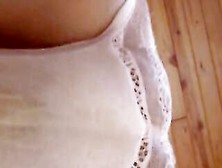 White Panty Covered In Shit From Below