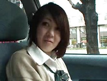 Japanese Girl Playing Naughty In The Car