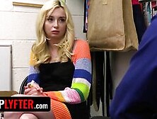Petite Blonde Teenie Thief Fucked Doggystyle By Mall Guard - Shoplyfter