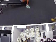 Ebony Black Gym Trainer Gets Naked And Willing To Gets Fucked In The Pawnshop