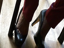 Sexy High Heels Pumps At Lunch
