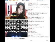 #23 Omegle French Brunette Is Horny