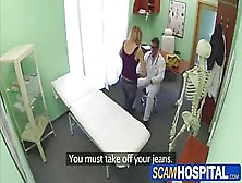 Blonde Russian Chick Gina Gets Fucked By The Doctor In The Examining Table