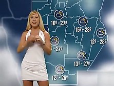 Curvaceous Spanish Lady Delivers Weather Forecast In A Tight Dress