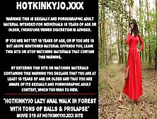 Hotkinkyjo Lazy Anal Walk In Forest With Tons Of Balls & Prolapse