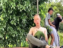 Hot Gay Group Sex Outdoors With Great Anal Pounding
