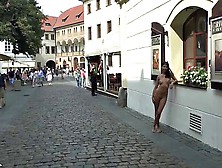 Young Beauty L Di Completely Naked On The Streets Of Czech