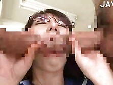 Japanese With Glasses Sucking Cocks