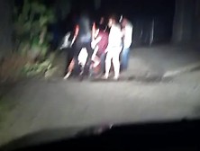 Drunk Chicks Fighting In Some Alley (Half Naked). Mp4