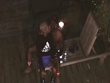 Big-Dicked Black Guy Carries His Partner Around And Fucks Him Deeply