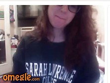 College Tease Plays Omegle Game