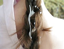 A Submissive Chick Getting A Load Of Sperm On A Thick Braid.  - Nice Foxy