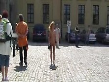 Public Nudity With Hot Blonde Girl