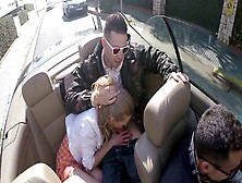 Lolly Gartner Sucks Dick On The Backseat In The Cabrio