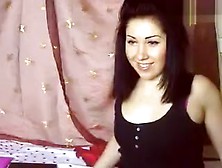 Hot Brunette Ammanda Fucks Herself In Front Of Webcam