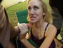 Outdoor Gangbang With Cumshots For Her