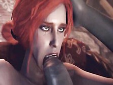 Witcher Sex - Triss Merigold Fucks Into All Holes.  Anal Porn,  Head And Facial Cummed