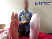Tiny White Ankle Socks - Manlyfoot - To The People Who Always Interact With My Videos Thank You