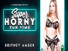 Big-Boobed Blonde Britney Amber Is Enjoying Intensive Masturbation