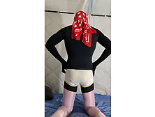 Nylon Doll With Scarf Mask