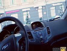 Debt4K.  Collector Enjoys Blowjob In Car Before Tasting Debtors Pussy