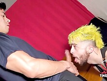 Exceptional Face Poking Action With A Bearded Hunk - Gay Facial Frenzy And More!