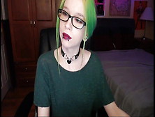 Goth Babe Gets Naughty On Cam