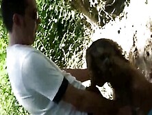 Real Italian Amateur Inside A Forest Where The Blonde Fucks Eager