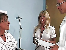 Her Face Displays Confusion As Our Nurse Gets Her To Giggle Her Big Boobs