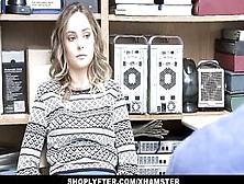 Shoplyfter - Caught On Tape Stealing Teen Screwed By Security