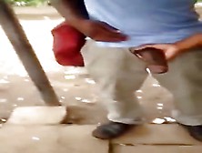 Public Handjob For A Hung South African