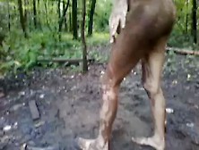 Amateur Outdoor Masturbation In Mud With Toy