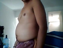 Cute Latino Enjoys His New Belly