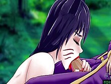 League Of Ladies Ep Five Combo Ahri Charm And Bj,  I Found Ahri Nude Inside The Forest